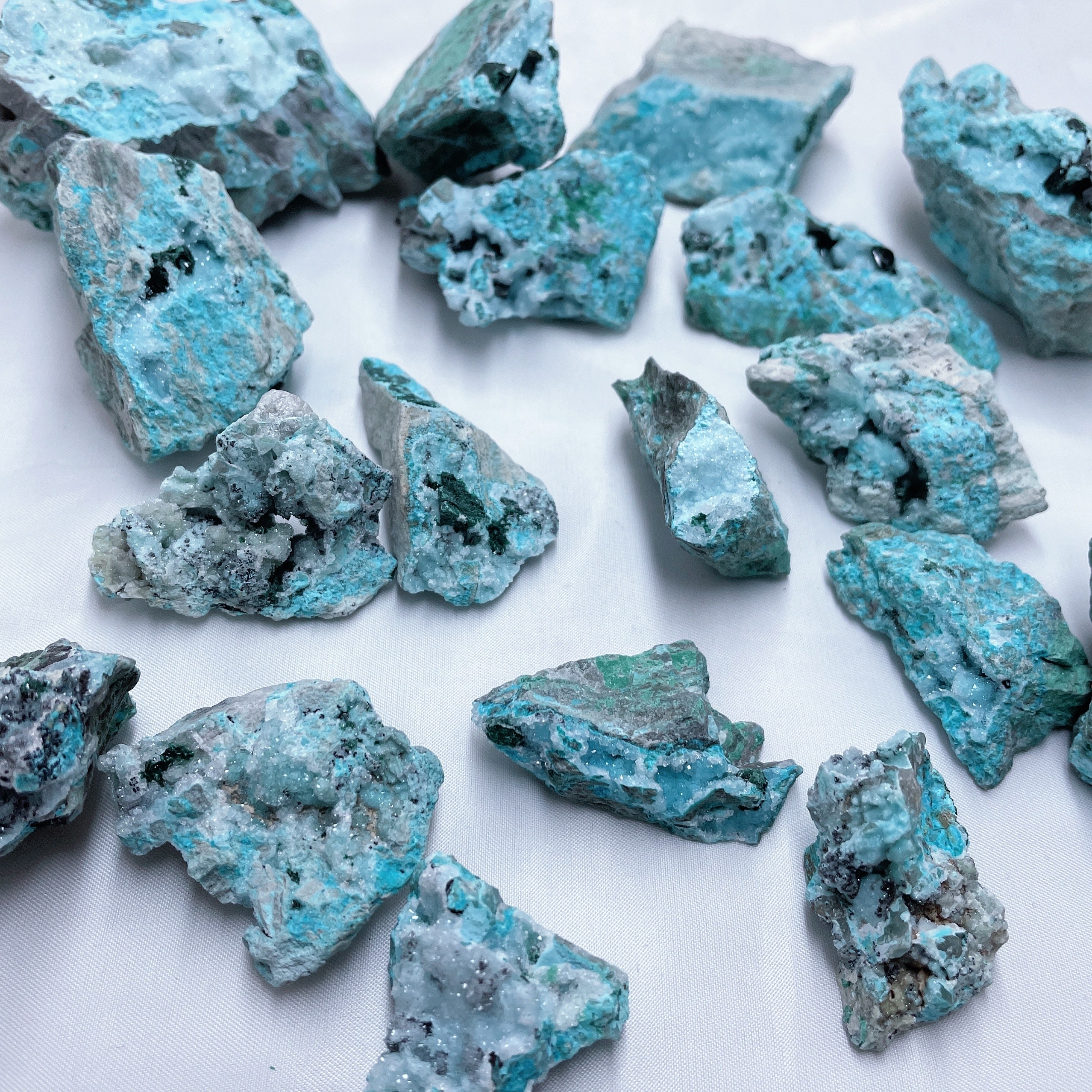 Chrysocolla Mineral Specimen Natural Druzy Crystal